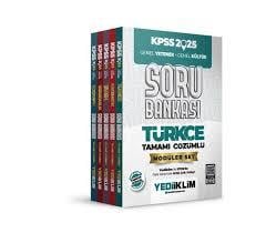 2025 KPSS Genel Yetenek Genel Kültür Tamamı Çözümlü Modüler Set Soru Bankası - Yediiklim Yayınları - KPSS8.Sınıf