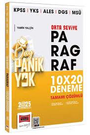 2025 KPSS YKS ALES DGS MSÜ Tamamı Çözümlü Panik Yok Orta Seviye Paragraf 10x20 Deneme - Yargı Yayınevi8.Sınıf