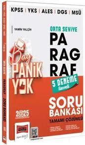 2025 KPSS YKS ALES DGS MSÜ Tamamı Çözümlü Panik Yok Orta Seviye Paragraf Soru Bankası (5 Deneme İlaveli) - Yargı Yayınevi8.Sınıf