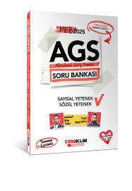 2025 MEB AGS Sayısal Yetenek - Sözel Yetenek Tamamı Çözümlü Soru Bankası - Yediiklim Yayınları - KPSS8.Sınıf