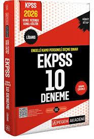 2026 E-KPSS Engelli Kamu Personeli Seçme Sınavı Tamamı Çözümlü 10 Deneme (Lisans) - Pegem Akademi YayıncılıkKPSS Hazırlık