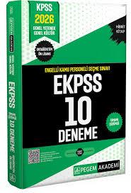 2026 E-KPSS Engelli Kamu Personeli Seçme Sınavı Tamamı Çözümlü 10 Deneme (Ortaöğretim-Ön Lisans) - Pegem Akademi YayıncılıkKPSS Hazırlık