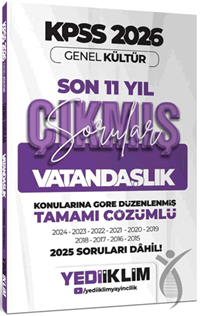 2026 KPSS Genel Kültür Vatandaşlık Konularına Göre Tamamı Çözümlü Son 11 Yıl Çıkmış SorularDiğer Kırtasiye Ürünleri