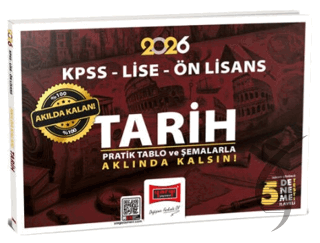 2026 KPSS Lise Ön Lisans Akılda Kalan Pratik Tablo ve Şemalarla TarihDiğer Kırtasiye Ürünleri