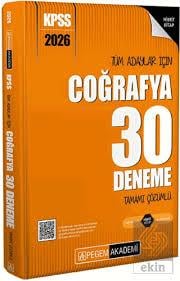 2026 KPSS Tüm Adaylar İçin Coğrafya 30 Deneme Tamamı Çözümlü - Pegem Akademi YayıncılıkKPSS Hazırlık