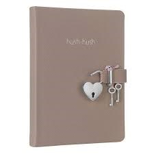 3303 Victoria'S Journals Hush Hush Kilitli Defter 80Gr. 160 Yp.Çizg.BejTYT-AYT