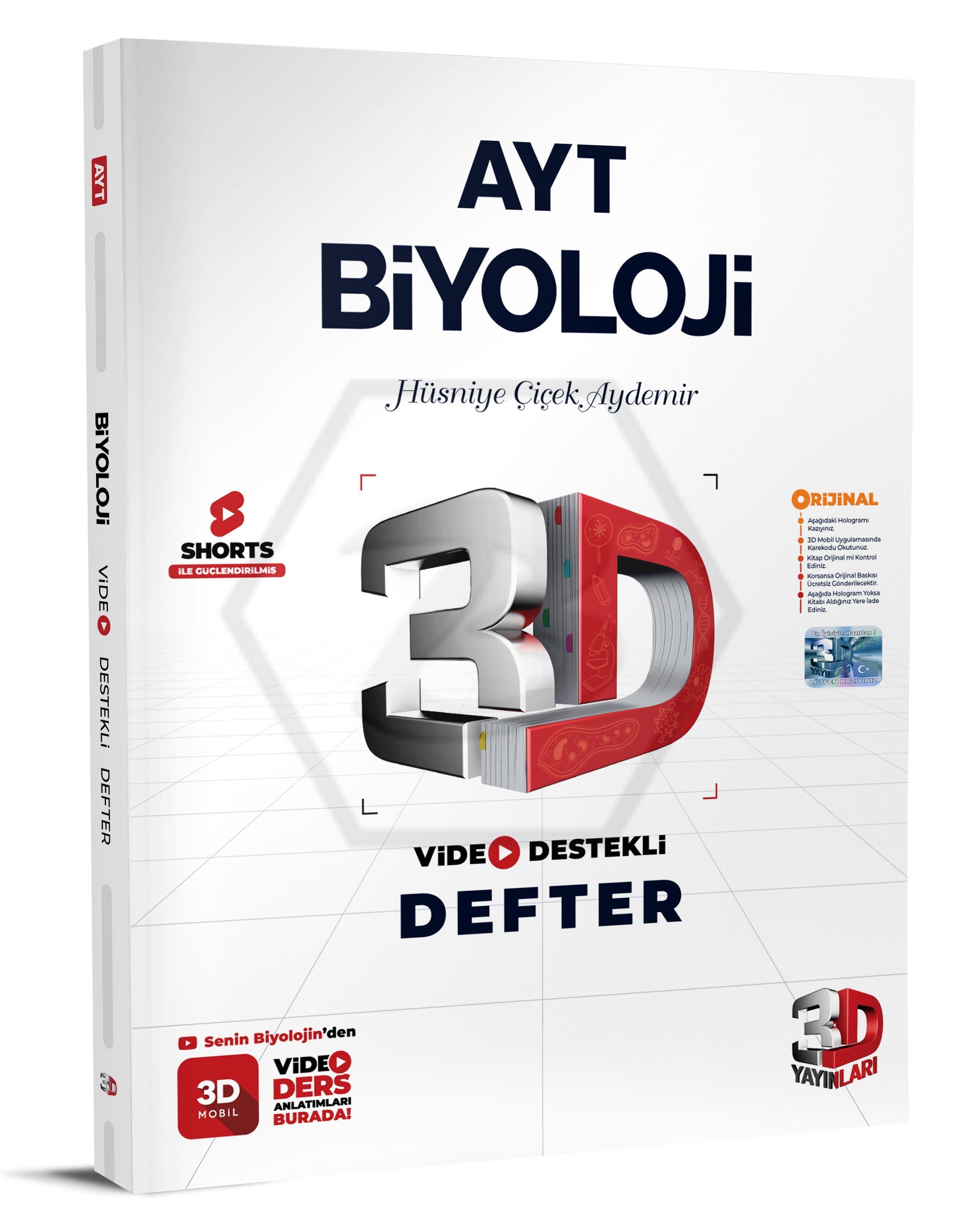 3D Yayınları Ayt Biyoloji VddTYT