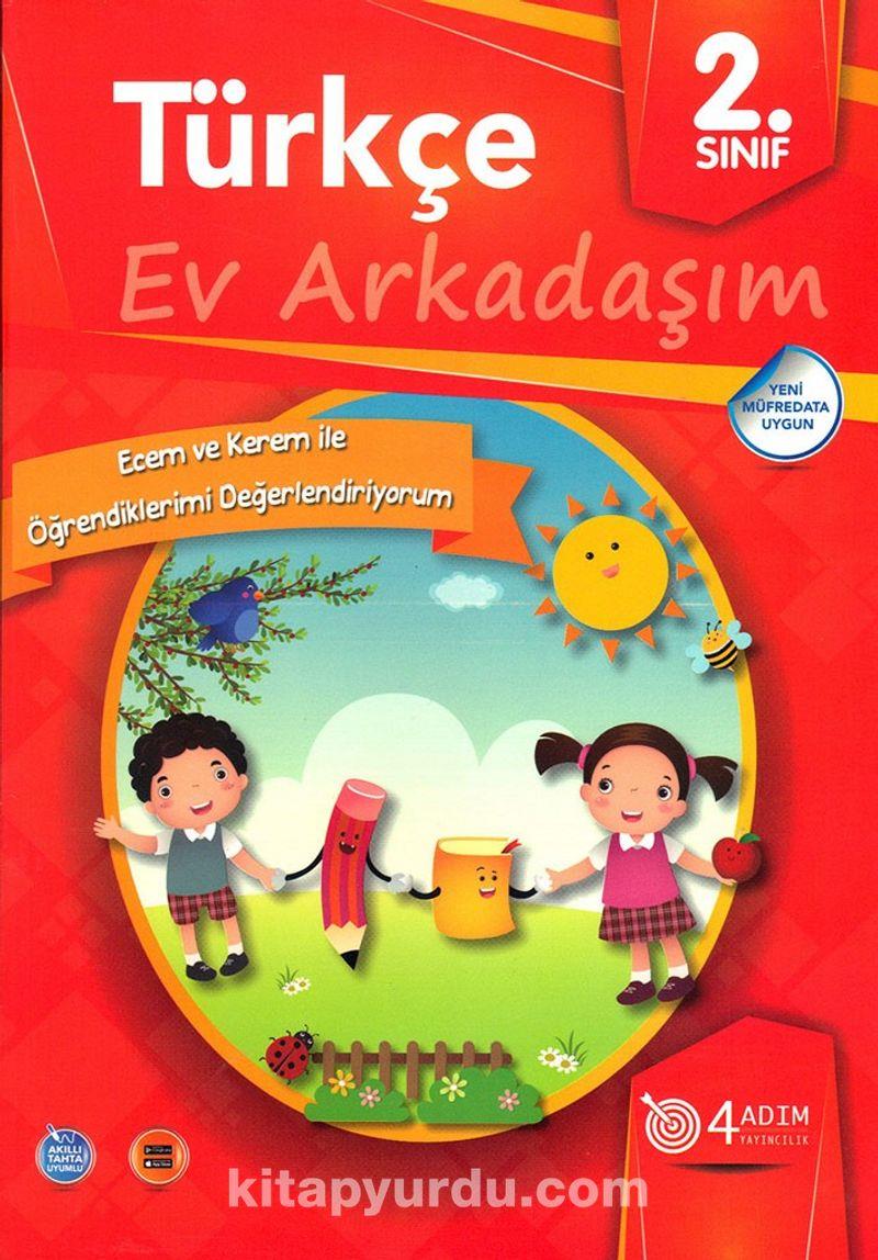 4 Adım 2. Sınıf Türkçe Ev Arkadaşım4 Adım 2. Sınıf Türkçe Ev Arkadaşım - Kirtasiyem.net2.Sınıf