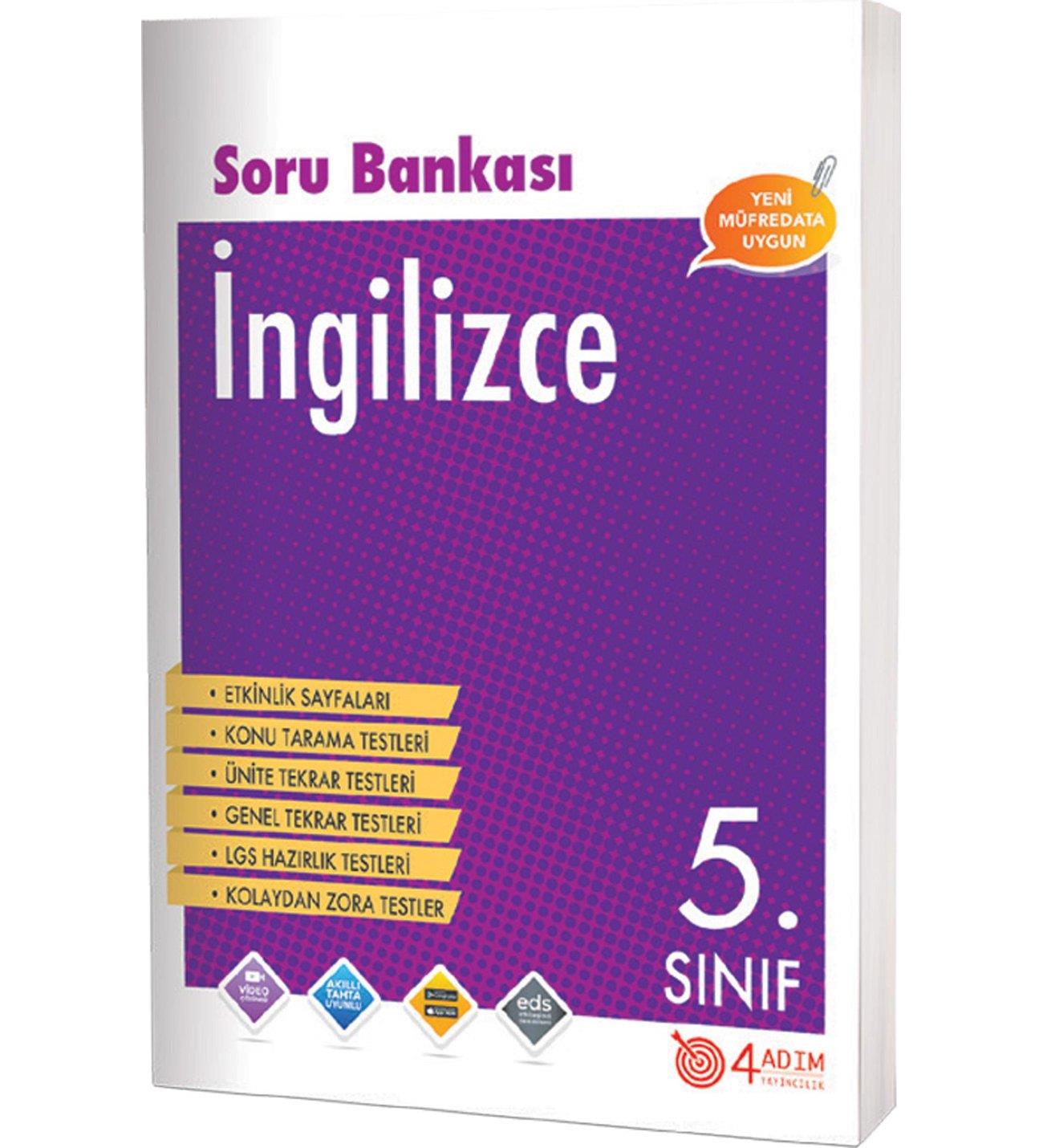 4 Adım 5. Sınıf İngilizce Soru Bankası4 Adım 5. Sınıf İngilizce Soru Bankası - Kirtasiyem.net5.Sınıf