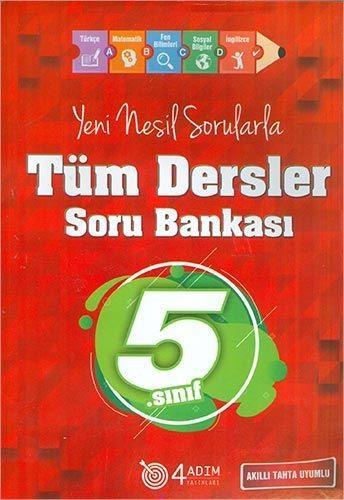 4 Adım 5. Sınıf Tüm Dersler Soru Bankası4 Adım 5. Sınıf Tüm Dersler Soru Bankası - Kirtasiyem.netOrtaokul