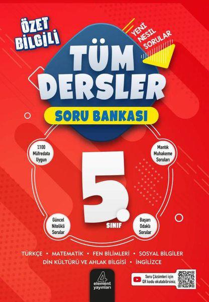 4 Element 5. Sınıf Tüm Dersler Soru Bankası4 Element 5. Sınıf Tüm Dersler Soru Bankası - Kirtasiyem.net5.Sınıf