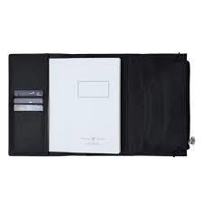 7366 Vj Zipco Clutch 9,6X16,6 , 80 Gr. 96 Yp.Çizgili SiyahDeri Kapaklı Defterler