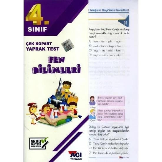 Açı 4. Sınıf Fen Bilimleri Çek Kopart Yaprak TestAçı 4. Sınıf Fen Bilimleri Çek Kopart Yaprak Test - Kirtasiyem.netYardımcı Kitaplar