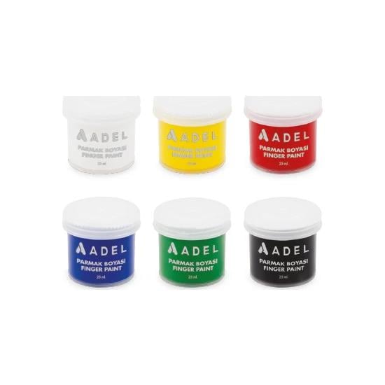 Adel Bls. Parmak Boya, 6 Renk 6X25MlAdel Bls. Parmak Boya, 6 Renk 6X25Ml - Kırtasiyem.netParmak Boyalar