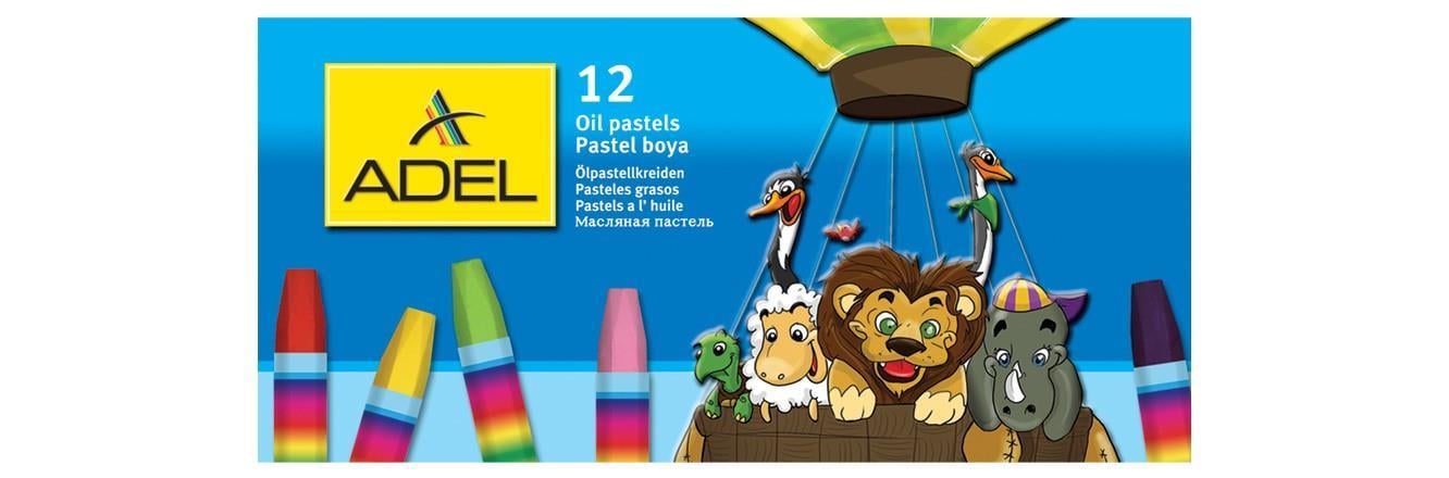 Adel Köşeli Pastel Boya 12 Li Adel Köşeli Pastel Boya 12 Li  - Kırtasiyem.netPastel Boyalar