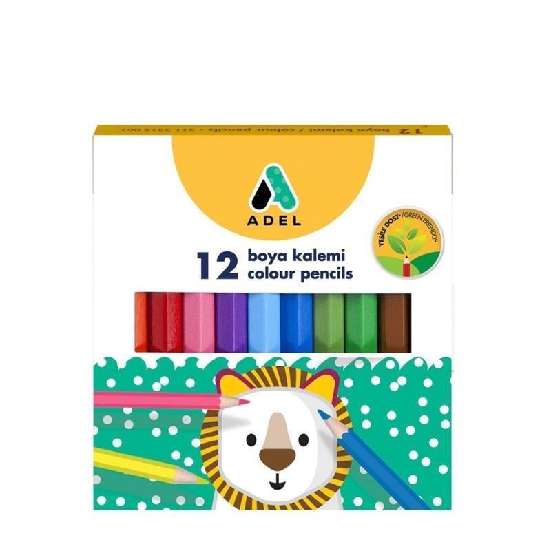 Adel Kuru Boya 12 Renk 1/2 YlAdel Kuru Boya 12 Renk 1/2 Yl - Kırtasiyem.netKuru Boyalar
