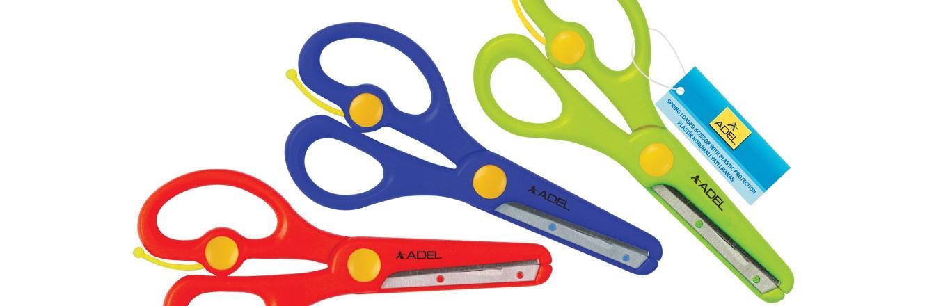 Adel Makas Okul Plastik Korumalı Yaylı 30 LuAdel Makas Okul Plastik Korumalı Yaylı 30 Lu - Kirtasiyem.netOkul Makası