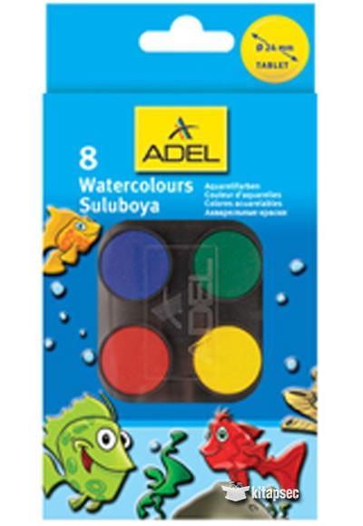Adel Sulu Boya 8 Renk 934Adel Sulu Boya 8 Renk 934 - Kırtasiyem.netSulu Boyalar