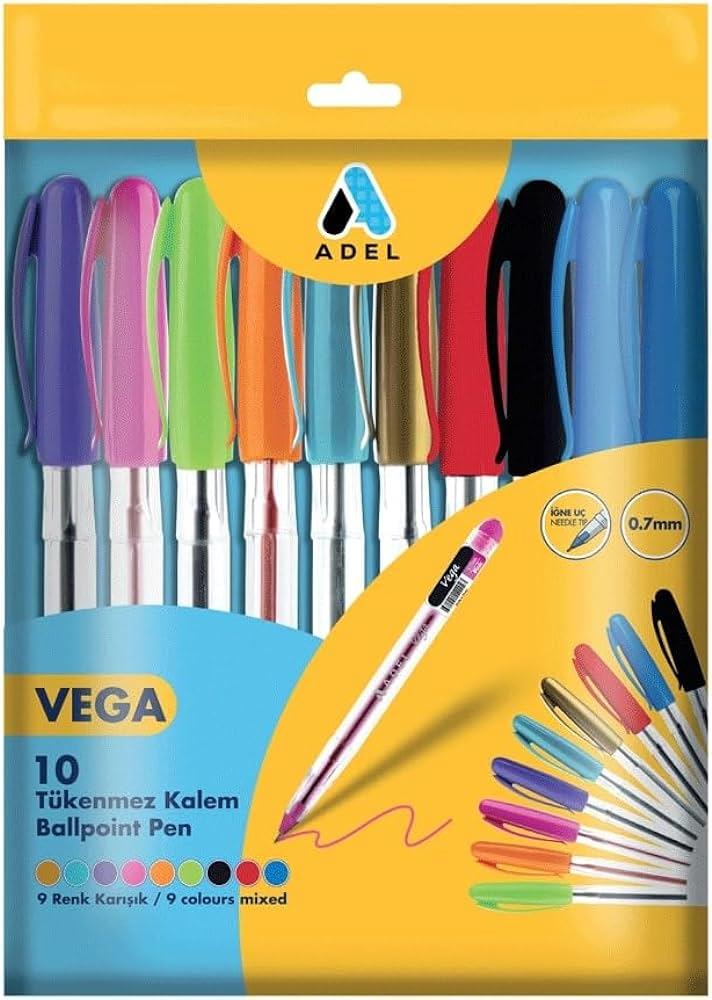 Adel Vega Tükenmez Kalem Karışık 10 luAdel Vega Tükenmez Kalem Karışık 10 lu - Kirtasiyem.netTükenmez Kalemler