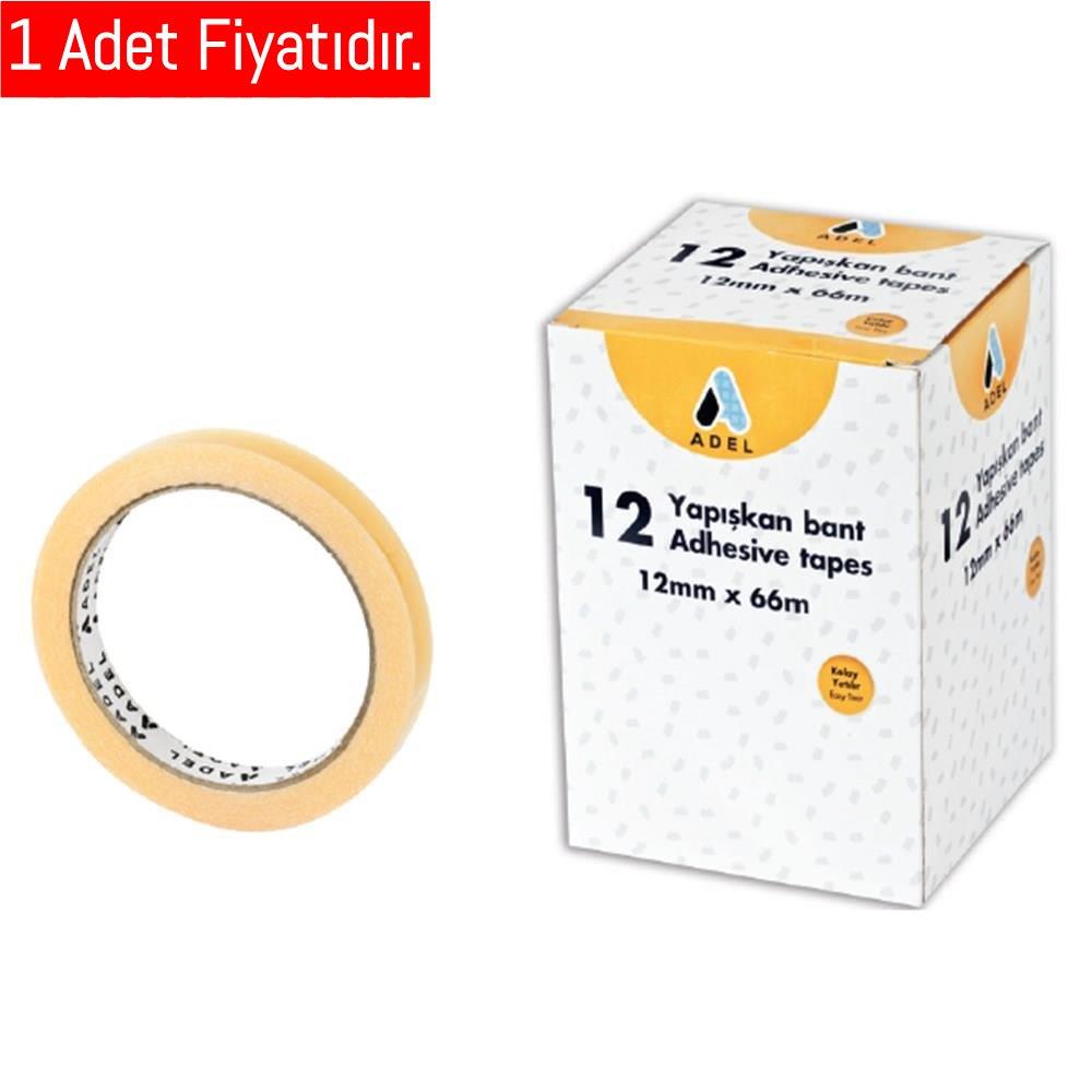 Adel Yapışkanlı Bant 12x66 (1 Adet)Adel Yapışkanlı Bant 12x66 - Kirtasiyem.netDiğer Bantlar