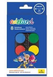 Adeland Sulu Boya 8 Renk 24MmAdeland Sulu Boya 8 Renk 24Mm - Kırtasiyem.netSulu Boyalar