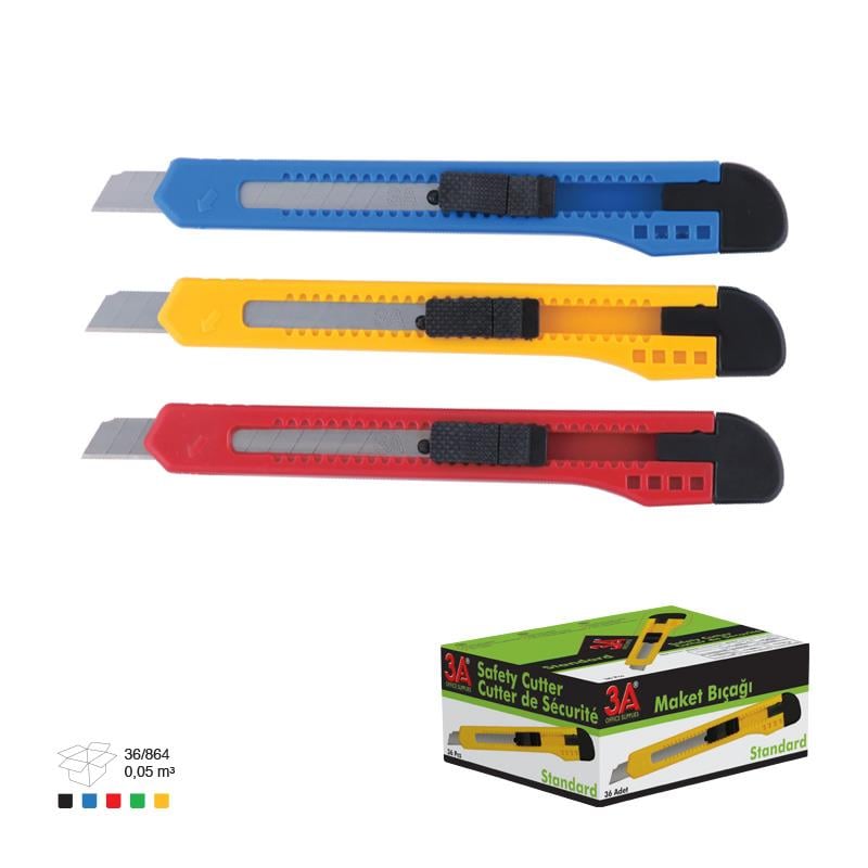 Ak Ark Standart Maket Bıçağı No:277Ak Ark Standart Maket Bıçağı No:277 - Kirtasiyem.netMaket Bıçakları