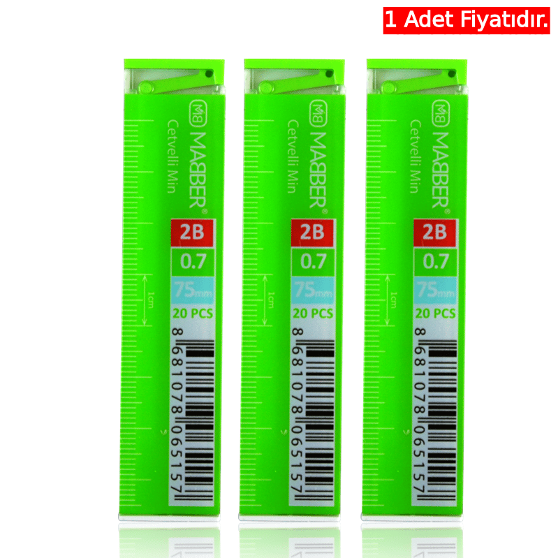 Ak Mabber 75 MM 0,7 min Cetvelli *24 (1 Adet)Ak Mabber 75 MM 0,7 min Cetvelli *24 - Kirtasiyem.netKalem Uçları ( Min )