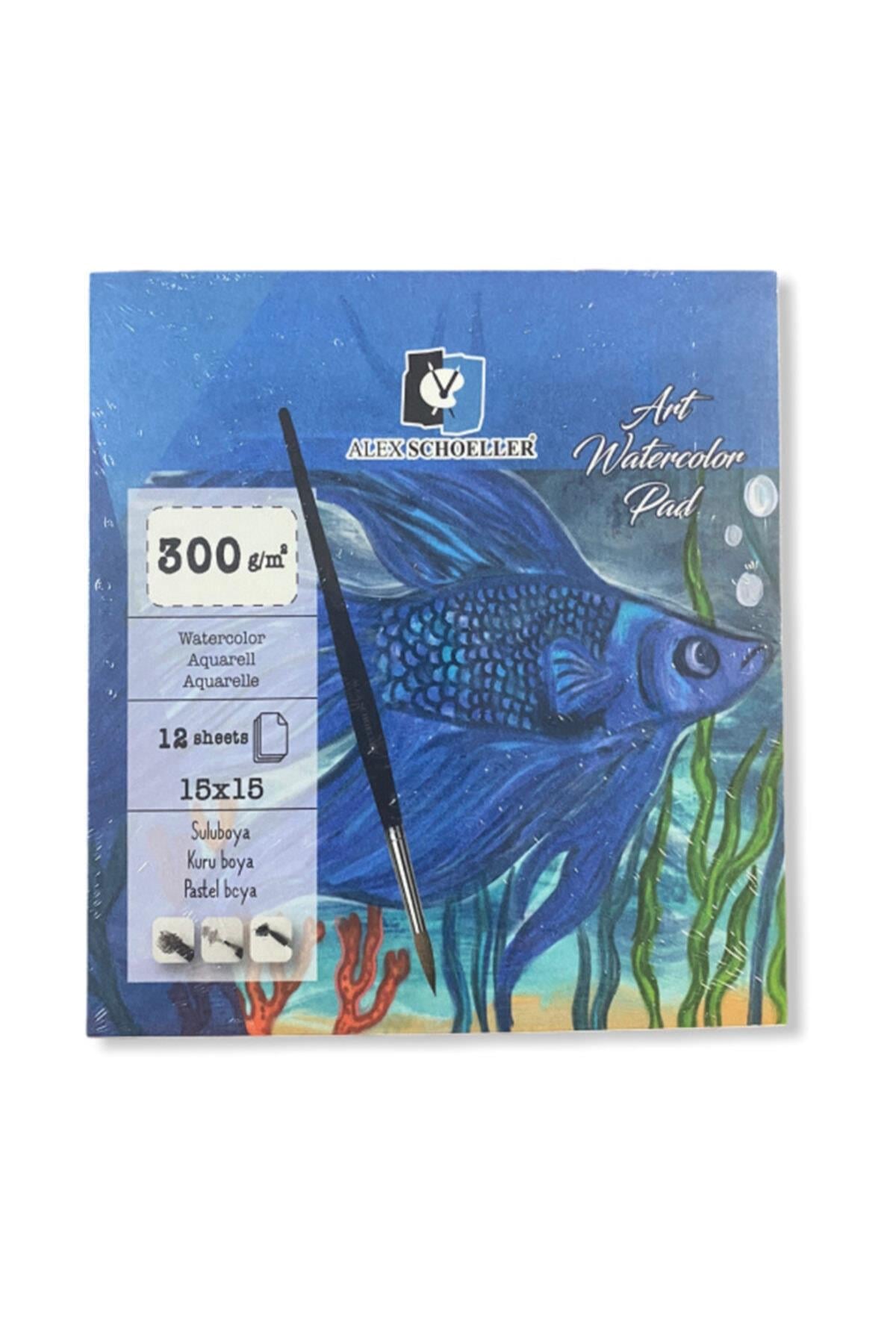 Alex 15X15 300Gr 12Li Ypş Art Sulu Boya Df.Alx-8837Alx.15X15 300Gr 12Li Ypş Art Sulu Boya Df.Alx-8837 - Kirtasiyem.netResim Defterleri
