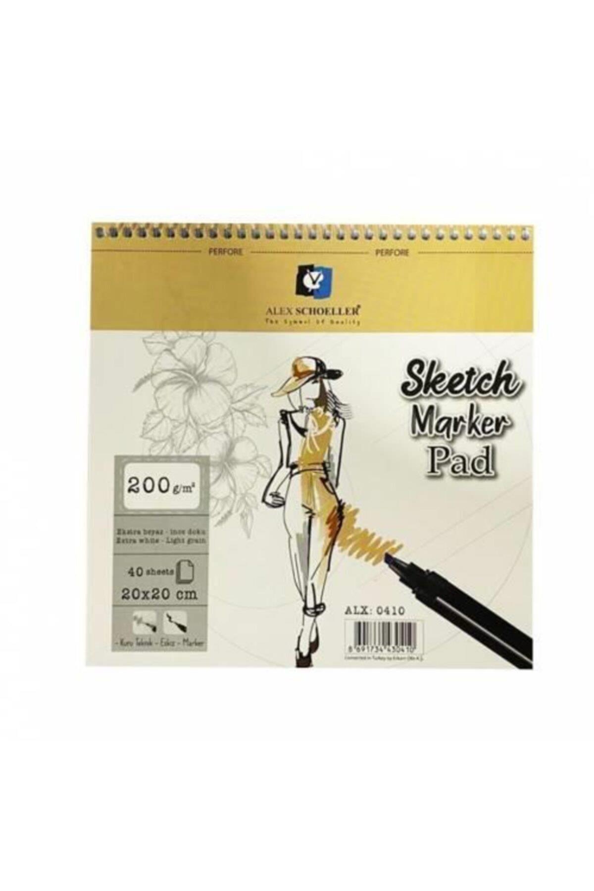 Alex 20X20 200Gr 40Lı Spr Sketch-Marker Pad Alx0410Alx.20X20 200Gr 40Lı Spr Sketch-Marker Pad Alx0410 - Kirtasiyem.netEskiz Defterleri
