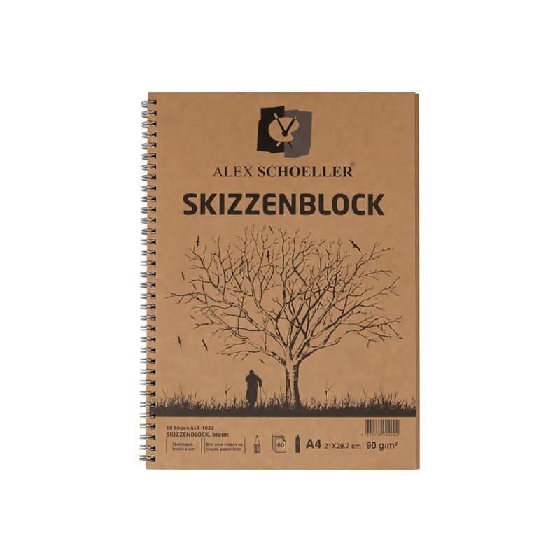 Alex A4 60.lı 90 Gr Kraft Yan Spr.Blok ALX-7525Alx.A4 60.lı 90 Gr Kraft Yan Spr.Blok ALX-7525 - Kirtasiyem.netKraft Defterler