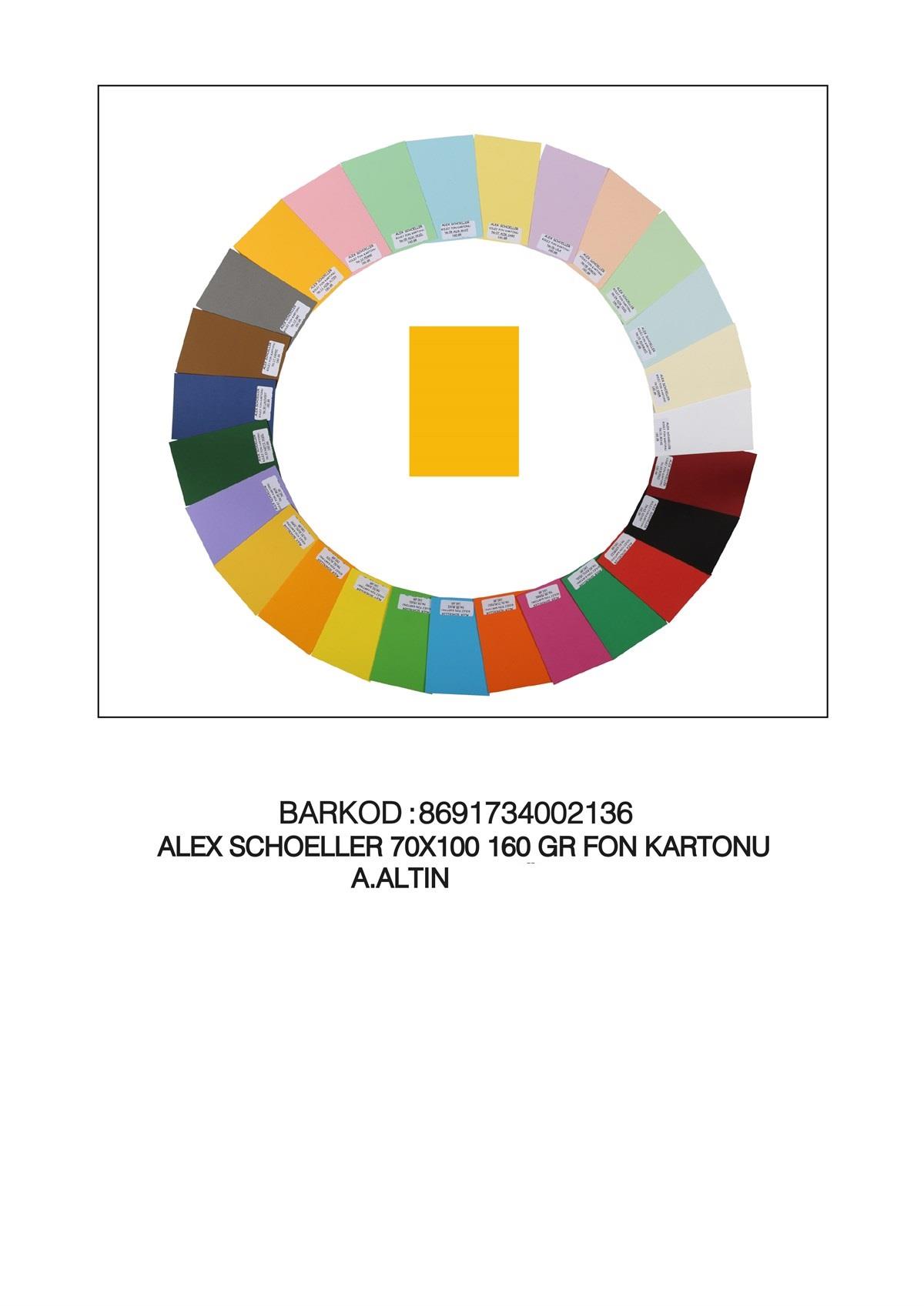 Alex Kolej Fon Kartonu A4 No:11 A.Altın *100 Alex Kolej Fon Kartonu A4 No:11 A.Altın *100  - Kirtasiyem.netFon Kartonu