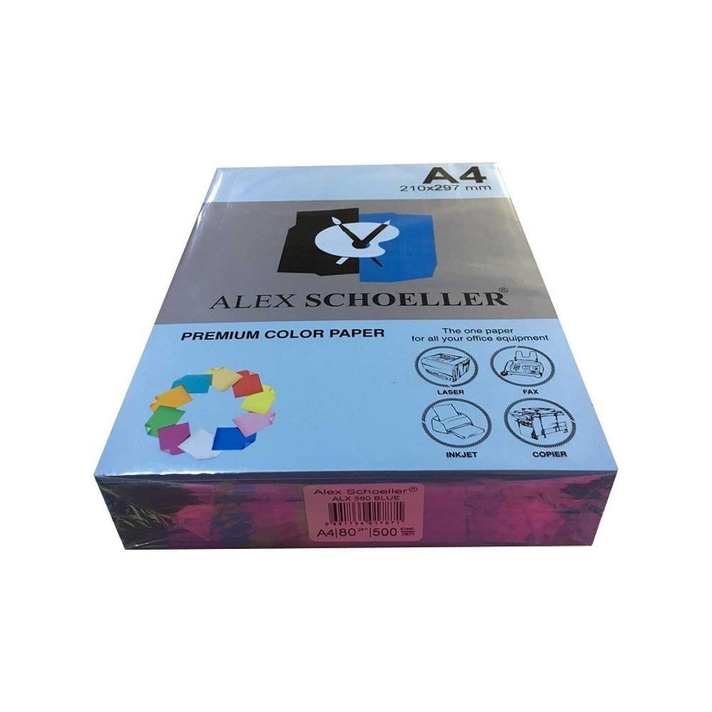 Alex Renkli Fotokopi Kağıdı A4 500 Lü Mavi Alx-580 Alex Renkli Fotokopi Kağıdı A4 500 Lü Mavi Alx-580  - Kirtasiyem.netRenkli Fotokopi Kağıtları