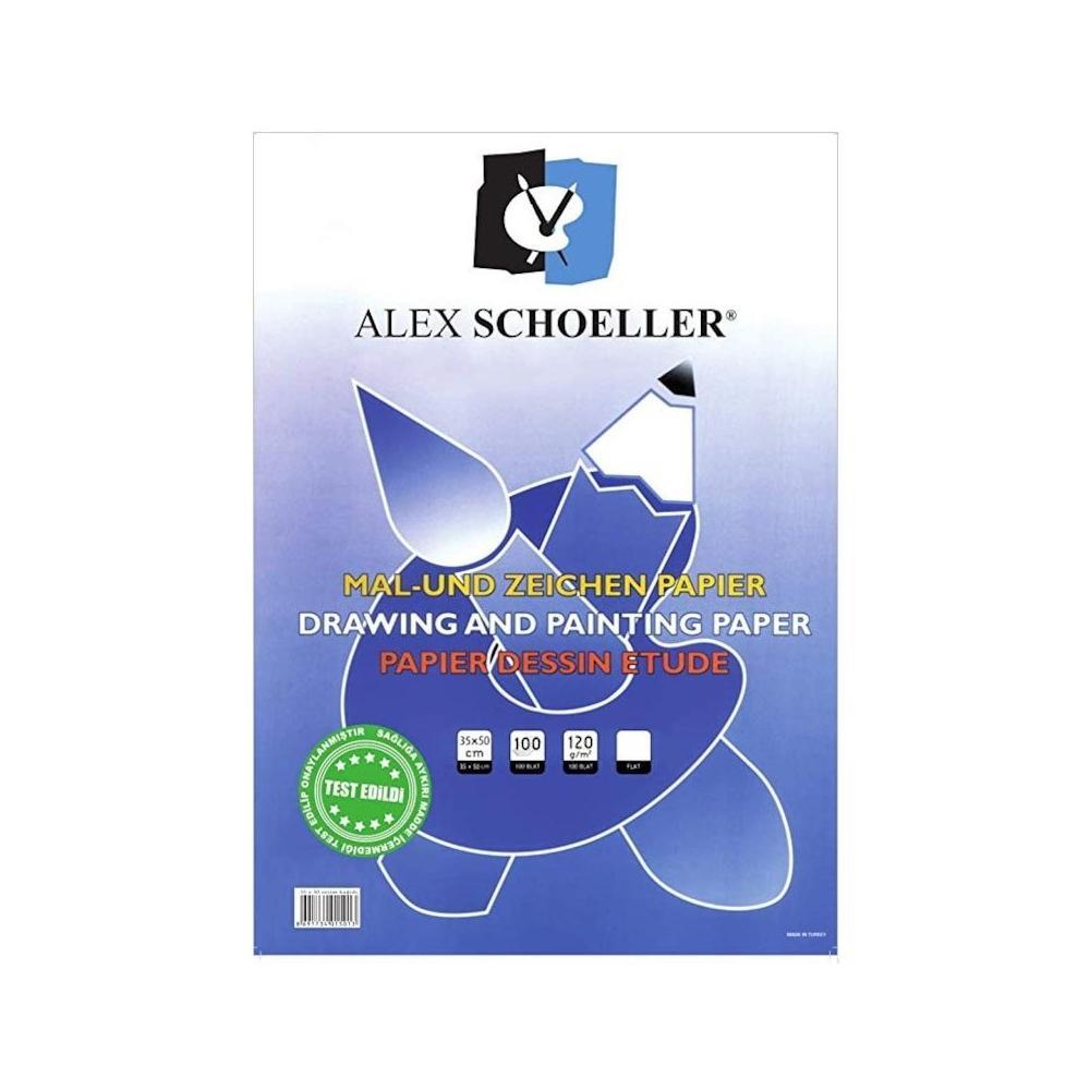 Alex Resim Kağıdı 35X50Cm.120Gr.100Lu Pşt.Alx.Resim Kağıdı 35X50Cm.120Gr.100Lu Pşt. - Kirtasiyem.netResim Kağıtları