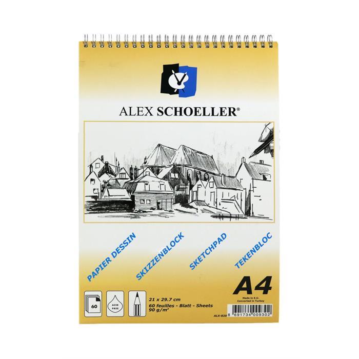 Alex Spiralli Eskiz Sert Kapak 90Gr.A4 60 Yaprak Alx-1920Alex Spiralli Eskiz Sert Kapak 90Gr.A4 60 Yaprak Alx-1920 - Kirtasiyem.netEskiz Defterleri