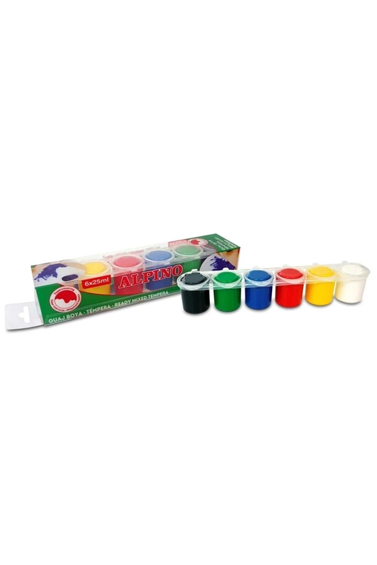 Alpino Dm-000930 Tempera Suluboya 6 Renk X 25MlAlpıno Dm-000930 Tempera Suluboya 6 Renk X 25Ml - Kirtasiyem.netKurşun Kalemler