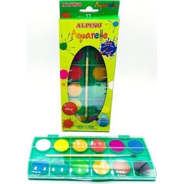 Alpino Suluboya Aq-10  12'LiAlpıno Aq-10 Suluboya 12'Li - Kırtasiyem.netSulu Boyalar