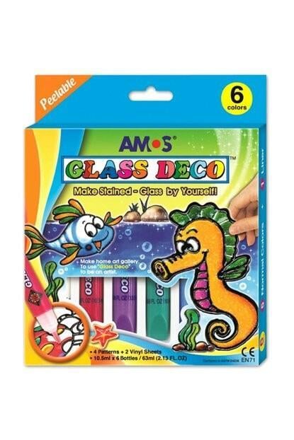 Amos Glas Deco Sok.Cb.5 Renk 10,5 Ml Gd10P6Amos Glas Deco Sok.Cb.5 Renk 10,5 Ml Gd10P6 - Kırtasiyem.netCam Boyaları