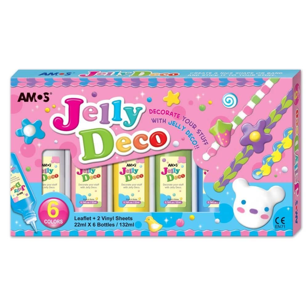 Amos Jelly Deco 6 Renk Jel BoyaAntipas