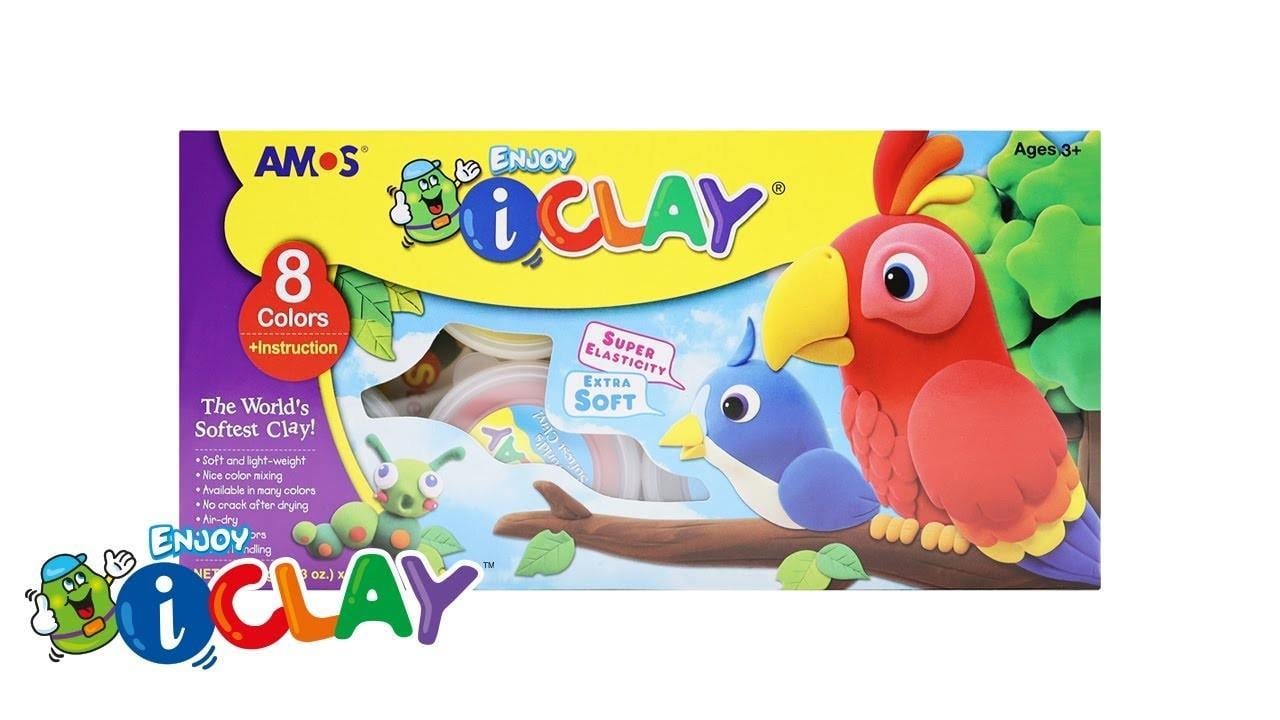 Amos Oyun Hamuru Zıplayan 18 Gr 8 Renk Ic8POyun Hamurları