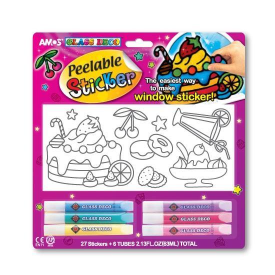 Amos Pearl Stık Kon.Sok.Mod. 6 Renk Ps10B6-D1Stickerlar