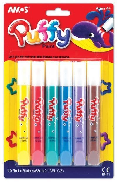 Amos Puf.Paint Isı K.B.6 Renk 10,5 Ml Pup10B6Stickerlar
