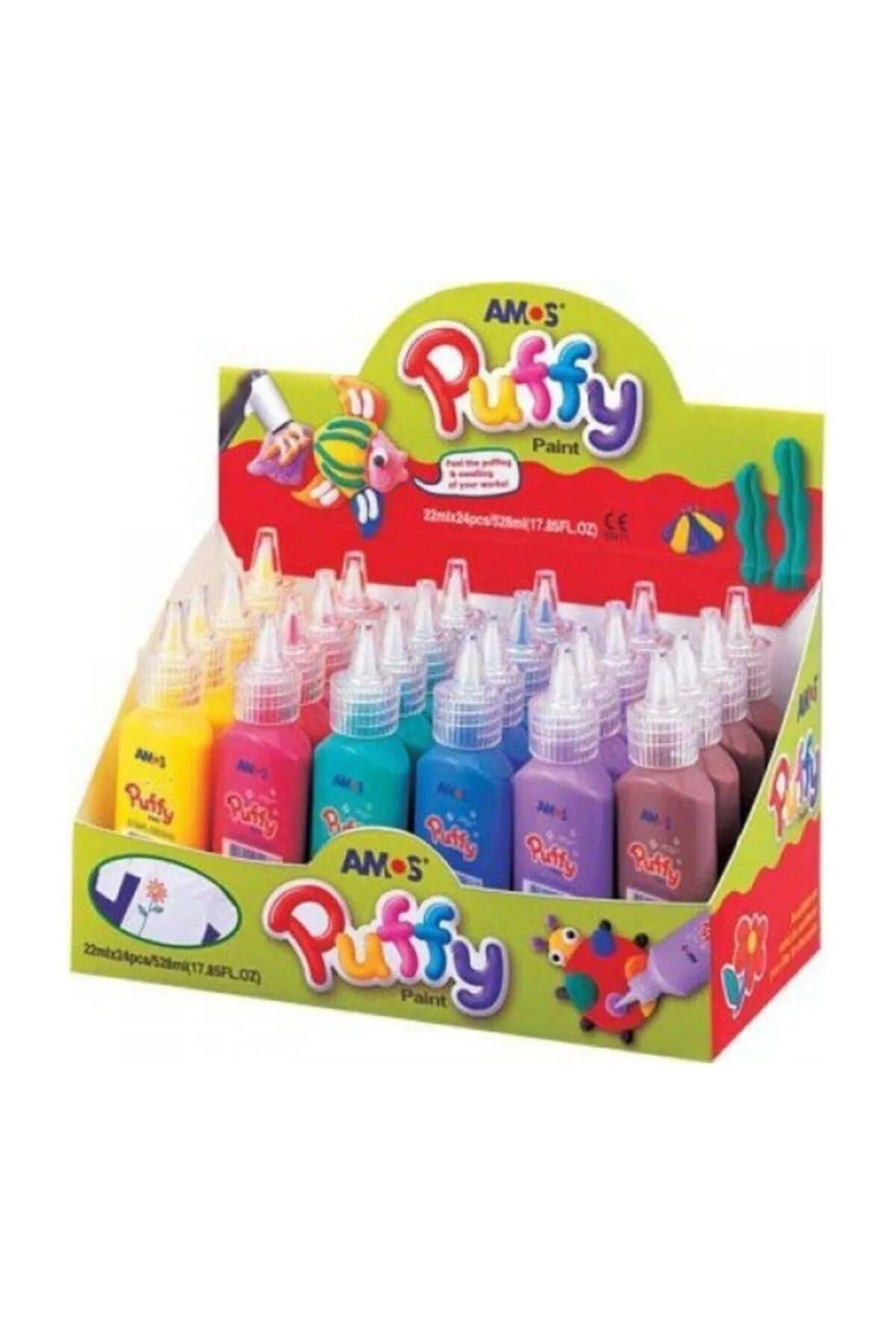 Amos Puffy Paint Eğitici Ve Eğlendirici Isı Ile Kabaran Boya 22ml X 6 Renk Pup22D24Amos Puffy Paint Eğitici Ve Eğlendirici Isı Ile Kabaran Boya 22ml X 6 Renk Pup22D24 - Kirtasiyem NetStickerlar
