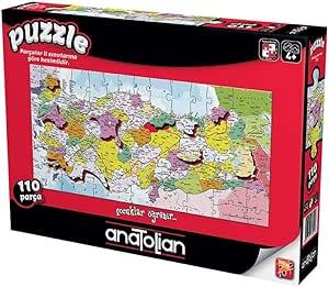 Anatolian Puzzle Türkiye Haritası İller / Türkiye Map 110 Parça 7401Anatolian Puzzle Türkiye Haritası İller / Türkiye Map 110 Parça 7401 - Kirtasiyem.netYapbozlar