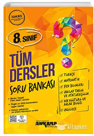 Ankara Yay 8.Sınıf Tüm Dersler Soru Bankası(Yeni)Ankara Yay 8.Sınıf Tüm Dersler Soru Bankası(Yeni) - Kirtasiyem.net8.Sınıf
