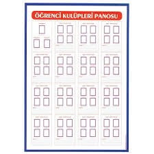 Ant Öğrenci Kulüpleri Panosu Ahşap Çerçeve 50X70Ant Öğrenci Kulüpleri Panosu Ahşap Çerçeve 50X70 - Kirtasiyem NetOkul Lehva Ve İşaretleri
