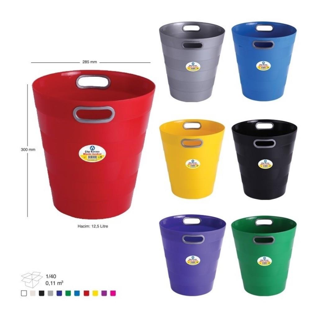 ARK Plastik Çöp Kovası 275x300 12,50 Lt 1051ARK Plastik Çöp Kovası 275x300 12,50 Lt 1051 - Kirtasiyem.netÇöp Kovaları