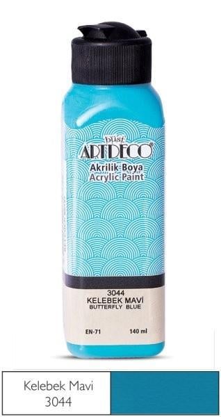 Artdeco Akrilik Boya 140 Ml Kelebek Mavi 3044Artdeco Akrilik Boya 140 Ml Kelebek Mavi 3044 - Kırtasiyem.netAkrilik Boyalar	