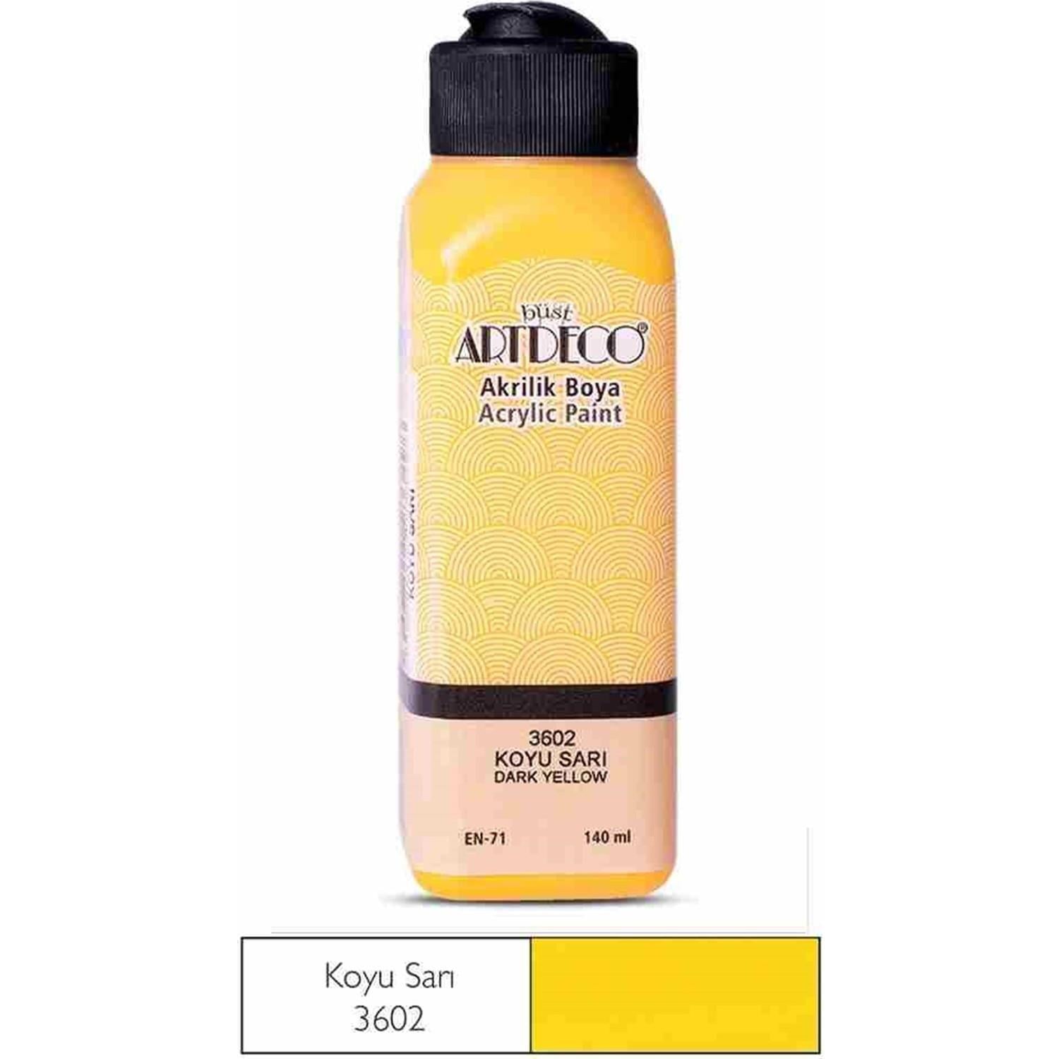Artdeco Akrilik Boya 140 Ml Koyu Sarı 3602Artdeco Akrilik Boya 140 Ml Koyu Sarı 3602 - Kırtasiyem.netAkrilik Boyalar	