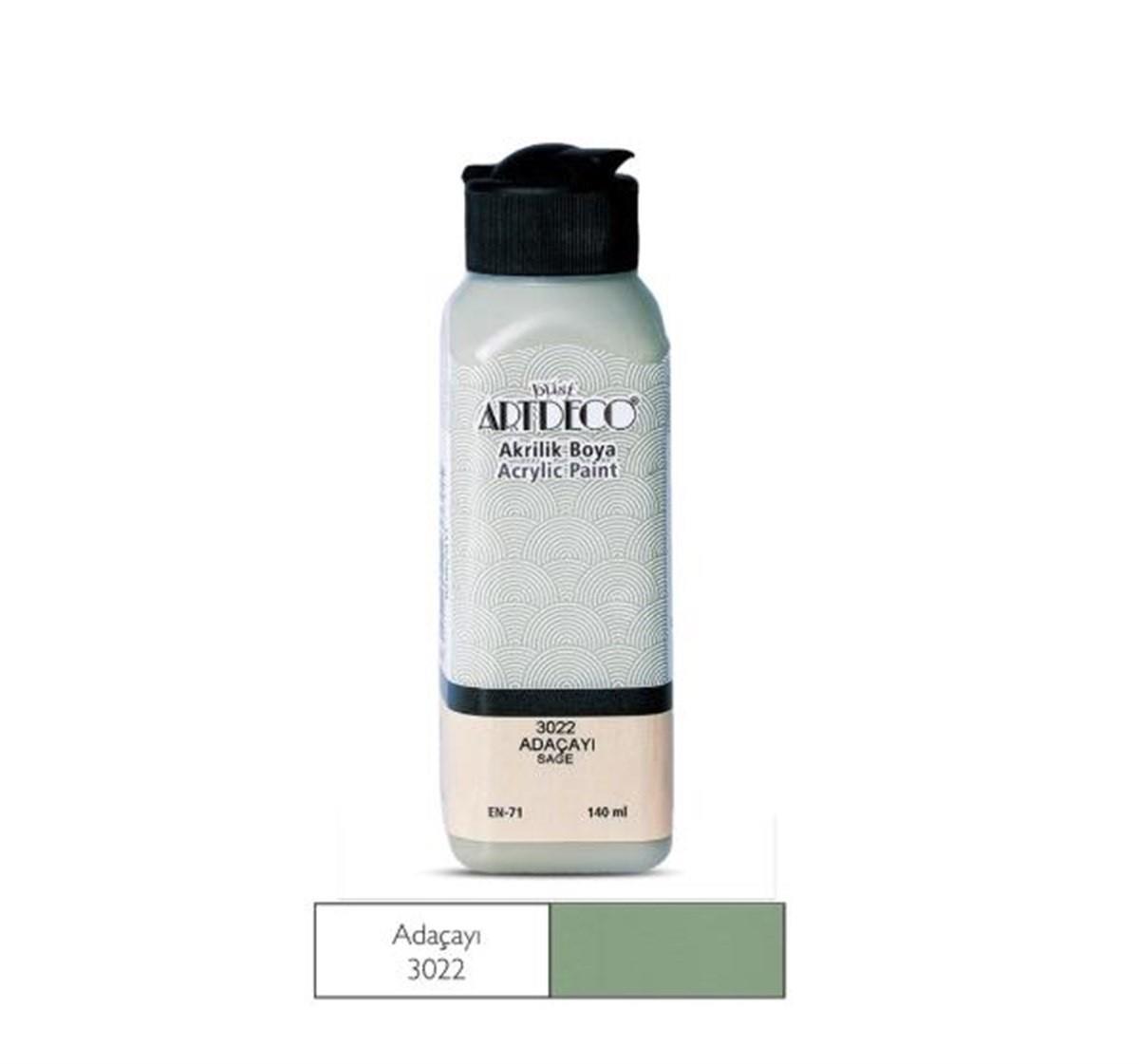 Artdeco Akrilik Boya 140Ml Adaçayı 3022Artdeco Akrilik Boya 140Ml Adaçayı 3022 - Kırtasiyem.netAkrilik Boyalar	