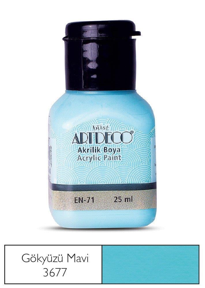 Artdeco Akrilik Boya 25ml Gökyüzü Mavi 3677Artdeco Akrilik Boya 25ml Gökyüzü Mavi 3677 - Kırtasiyem.netAkrilik Boyalar	